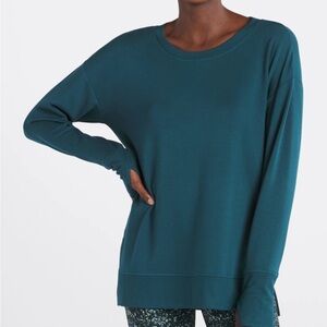 Mimi Side Split Modal Fleece Top